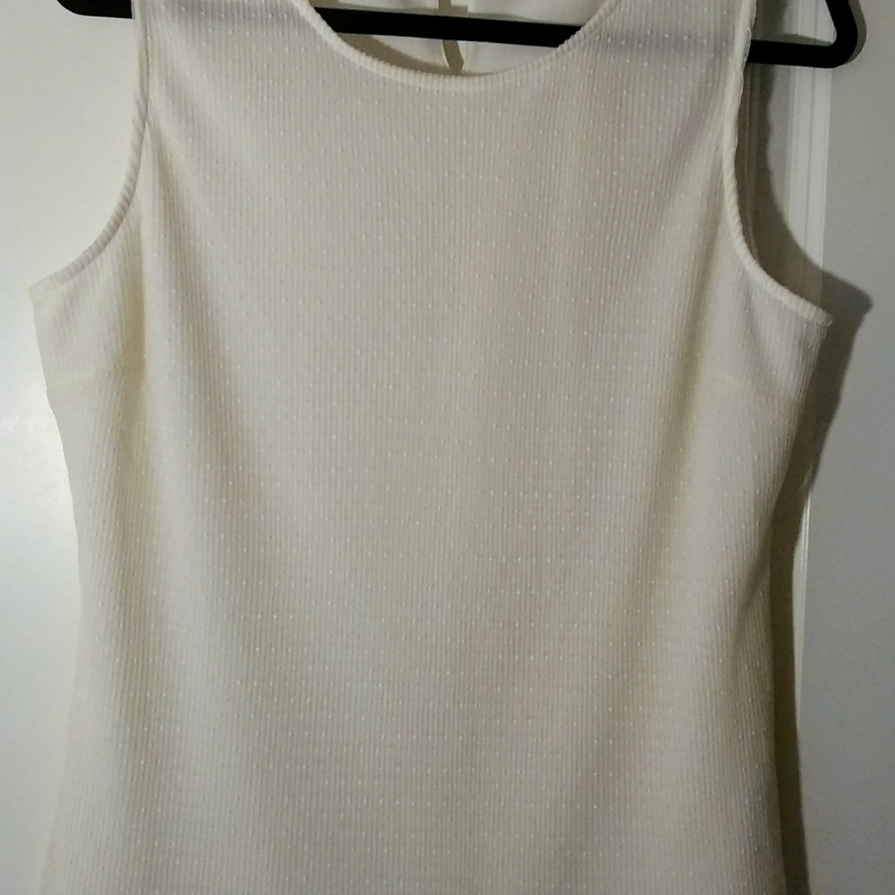 Banana Republic Cream Sleeveless Blouse